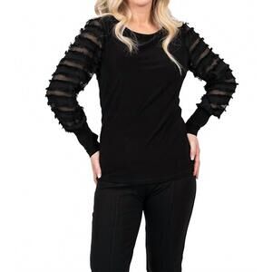 NEW SCAPA long sleeve top in black